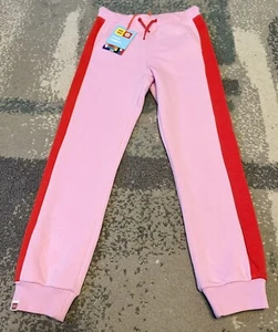 LEGO X Target Youth Small Pink w Red Stripe Jogger Sweatpants w Pockets NEW NWT - Picture 1 of 8