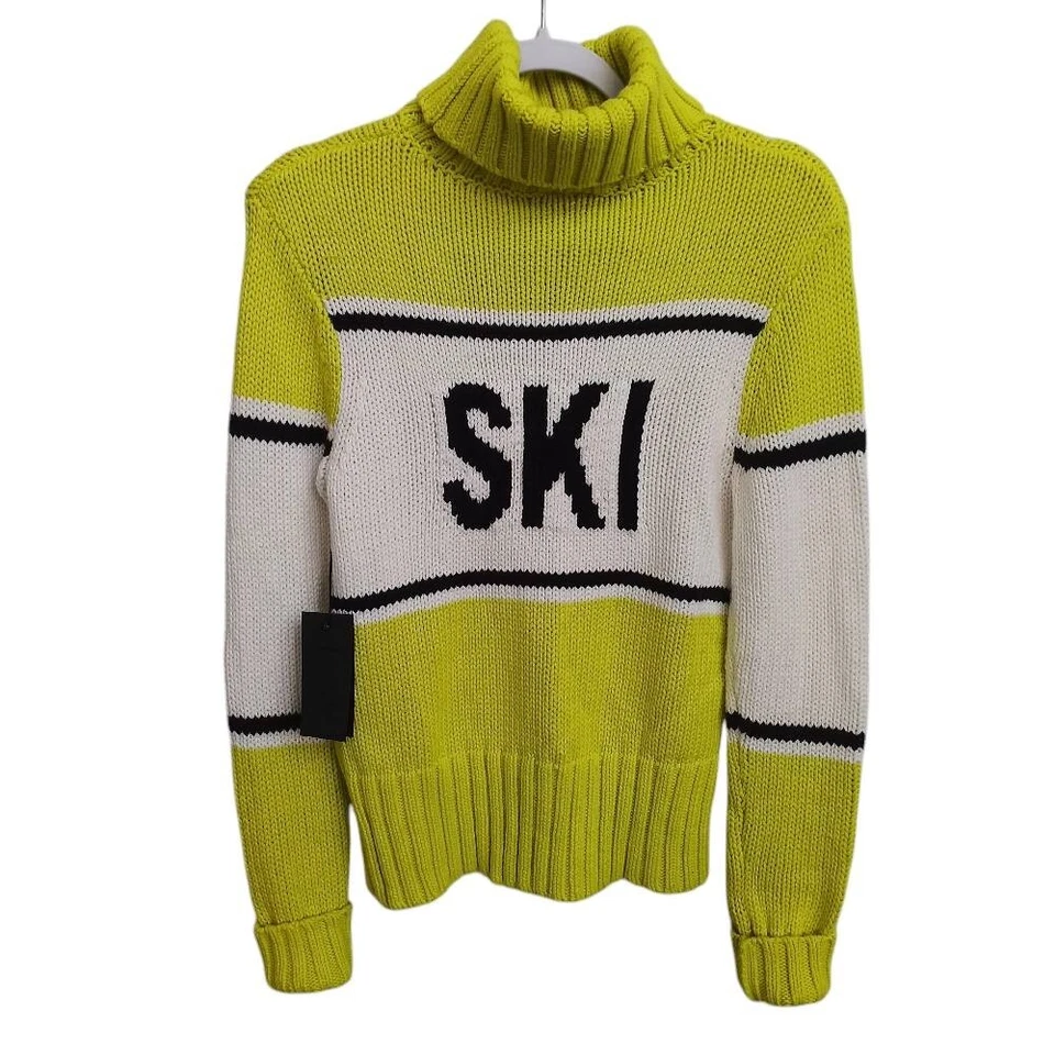 Suéter tejido Head Rebels Coco para mujer lima/blanco talla PEQUEÑO nuevo con etiquetas Foto 1 de 4