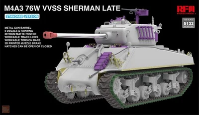 Ryefield Model RM-5132 - 1:35 M4A3 76W VVSS Sherman late Standard Version