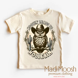 Hootin Leads To Hollerin Western Shirt - Funny Owl Tee - Picture 1 of 6