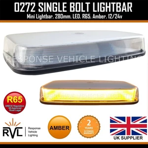RVL Ambra LED Mini Barra Luminosa Mag 1 Bullone Faro Lampeggiante Land Rover Van 12v 24v - Foto 1 di 22