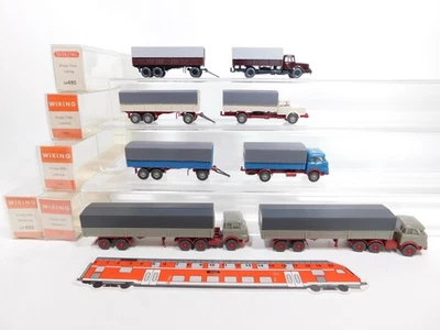 5X Wiking H0 1:87 Sattelzug/Lastzug Krupp: 480+486+488, S.G./Mint+Box #CS938-0,5 - Immagine 1 di 3