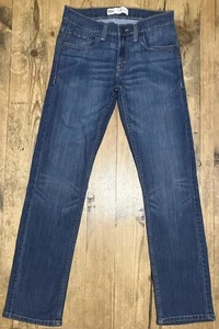 LEVI STRAUSS Sz 16 28x28 Boys Performance 511 Slim Medium Wash Denim Blue Jeans - Picture 1 of 14