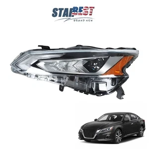 LED Headlight Assembly For 2019-2020 Nissan Altima Driver Left Side Chrome Clear - Picture 1 of 12