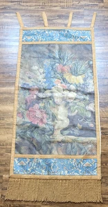 Vintage French Country Floral Romantic Moody Tapestry Wall Hanging 52"x22" - Picture 1 of 24