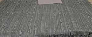 Designer upholstery fabric remnants Jacquard Chenille Teal, 2 yards - Picture 1 of 10