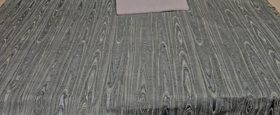 Designer upholstery fabric remnants Jacquard Chenille Teal, 2 yards - Image 1 of 4