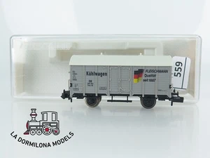 MG559/ ESCALA N FLEISCHMANN 84 4901 K Gedeckter Güterwagen Kuhlwagen der DB - OV - Imagen 1 de 11