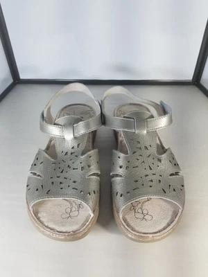 Spring Step Women's Hermila Slingback Sandal Silver Size 40 U.S 9-9.5 - Image 1 of 4