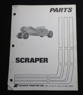 1976 STEIGER TRACTOR "Box Scraper" PARTS CATALOG MANUAL Very Scarce! - Image 1 of 4