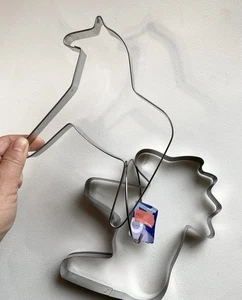 Lot 2 LARGE 6x6 Sveico Sweden Dala Horse & Moose Metal Cookie Cutter SS Swedish - Picture 1 of 16