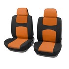 Universal Front Car Seat Cover Kit Protector Pad for Car Truck SUV Black Orange