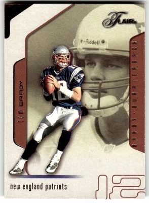 Tom Brady 2002 FLEER FLAIR #89 Patriots HOF - Image 1 of 2