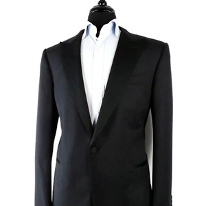 $4,295 Current Ermenegildo Zegna Mila Peak Lapel Tuxedo Dinner Jacket 46 R - Picture 1 of 14