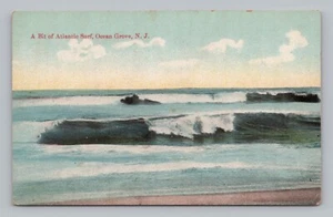 Postkarte Ein Stück Atlantische Brandung Ozean Hain New Jersey - Bild 1 von 2