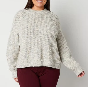 A.N.A Damen Strickpullover Rundhals Langarm Pulli XXL Snowdrift Glitzer - Bild 1 von 14