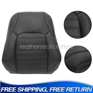Driver Lean Back Perf Leather Cover Black For 2011 to 2018 Volkswagen Jetta GLI - Picture 1 of 16