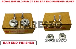 Royal enfield "BAR END FINISHER"SILVER For "Continental GT 650 - Picture 1 of 15