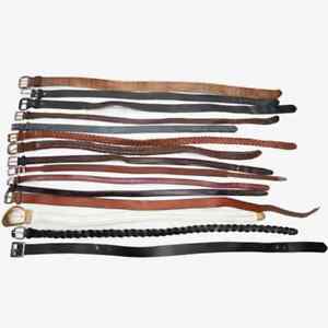 Lot of 15 Leather Belts 