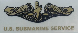 U.S. Submarine Service Officer Dolphin Decal - Picture 1 of 2