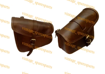 Adatto per Royal Enfield Himalayan 411 e set di borse da sella in pura pelle ... - Immagine 1 di 4