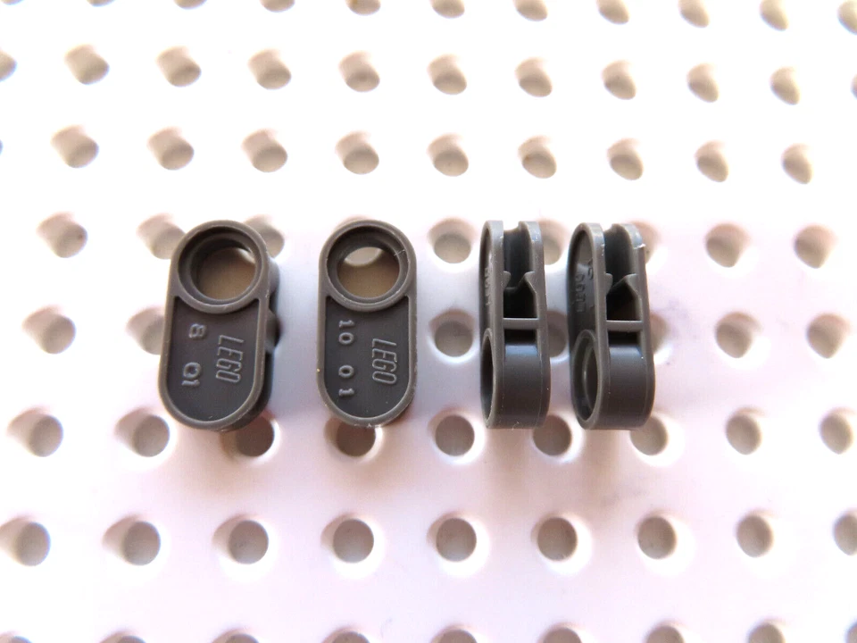 Lego 4 x Technic Halterung Clip für Flex Kabel  2900 alt dunkelgrau - Bild 1 von 1