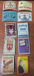 Belgium lot of 10 Old Vintage Matchbox Labels - Picture 1 of 1