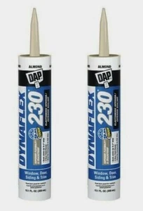 2~ Dap DYNAFLEX 230 ALMOND Silicone Door Trim Window Sealant 10.1 oz. 18288 - Picture 1 of 1