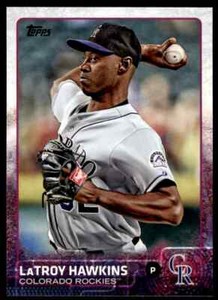 2015 Topps Series 2 LaTroy Hawkins #683 Colorado Rockies