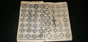Antiguo libro de monedas japonés Meiji coleccionable antiguo - Imagen 1 de 6