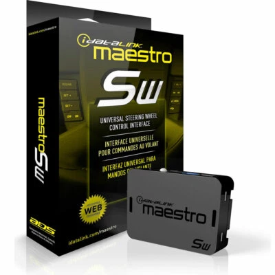 iDATALINK MAESTRO SW UNIVERSAL STEERING WHEEL CONTROL INTERFACE ADAPTER ADS-MSW - Image 1 of 4