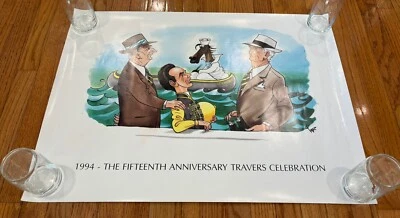 Póster de colección Travers Stakes Saratoga Race Course 1994 el decimoquinto aniversario Foto 1 de 4
