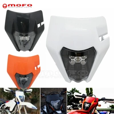 LED Headlight Fairing For FE TE FX SXF EXC EXC-F XCW WRF YZF 125 250 350 450 500 - Image 1 of 4