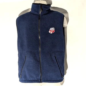 Vintage US Ski Team Fleece Vest, Men's Medium Blue, Timberline Colorado Full Zip - Picture 1 of 12