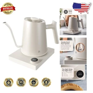 Hervidor eléctrico de cuello de cisne 1200 W - Control de temperatura de precisión para cervezas de 1 L - Imagen 1 de 8