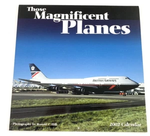 Diese prächtigen Flugzeuge. Kalender für kommerzielle Luftfahrt 2002.  12" x 12". Sehr guter Zustand! - Bild 1 von 4