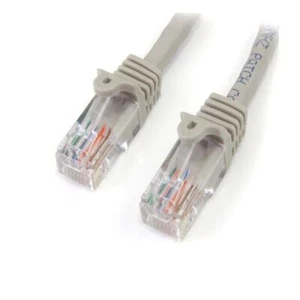 StarTech.com 5m CAT5e UTP RJ45 Ethernet Patch Cable Grey 45PAT5MGR - Picture 1 of 2