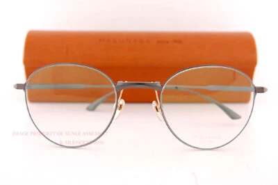 E Brand New MASUNAGA Eyeglass Frames Date Line  #39 Black Titanium 46mm - Image 1 of 4