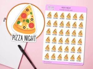 Pizza Night Planner Stickers | Pizza Takeaway Stickers | Order Pizza Stickers - Picture 1 of 2