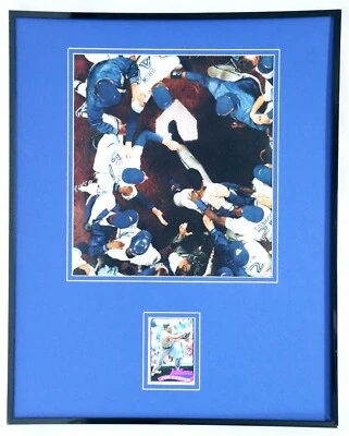 Exhibición de fotos firmada por Joe Carter 16x20 Blue Jays 1993 Serie Mundial HomeRun Foto 1 de 2
