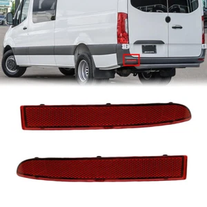 Pair Rear Bumper Reflector Light Brake For Mercedes Benz Sprinter 2019 2020 2021 - Picture 1 of 10