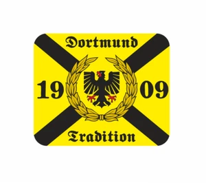 Mousepad Fahne Flagge Dortmund Tradition 1909 Mauspad - Afbeelding 1 van 1
