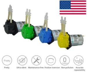 NKP Peristaltic Pump 6V/12V/24V DC Motor Low Flow Dosing Pump W/ Silicone / BPT - Picture 1 of 51