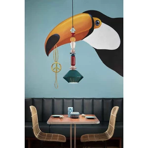 FerroLuce Lampada a sospensione media interamente in ceramica dal design moderno - Foto 1 di 4