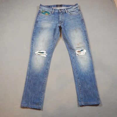 Lucky Brand x Pendleton Jeans Mens 30x32 Blue 410 Athletic Fit Paint Cone Wool  - Image 1 of 4