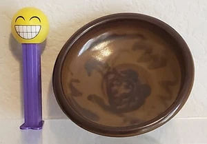 Louis Mideke Pottery Bowl 4.75" Stoneware Glazed Browns Footed - Picture 1 of 8