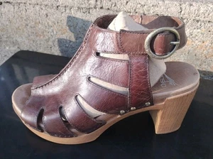 DANSKO Demetra Mujer Talla 38 (USW 7.5-8) Cuero Marrón Plataforma Eslinga - Imagen 1 de 20