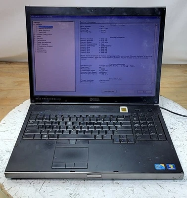 戴尔 PRECISION M6500 便携式电脑 英特尔 I7 Q 740 8GB 250GB 查看说明 — 第 1/4 张图片