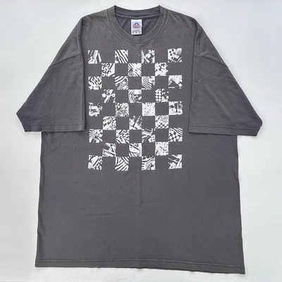 Vintage Y2K Vans Off The Wall Skateboard Checkerboard T Shirt Size Men’s XL Grey - Image 1 of 4