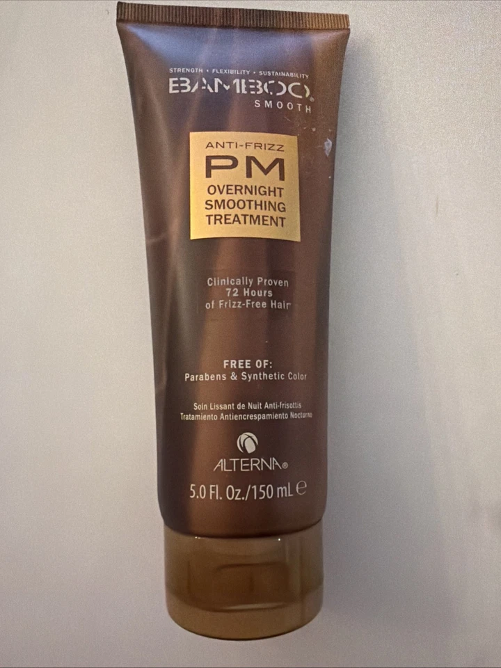 Alterna Bamboo Suave Anti-Frizz PM Tratamiento Suavizante Durante la Noche, 5oz Sellado Foto 1 de 2